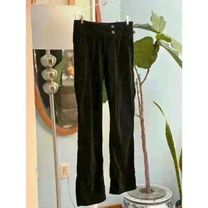 Calvin Klein Black Velvet Jeans Women's Dress Pants Size 10 Goth EMO Feminine
